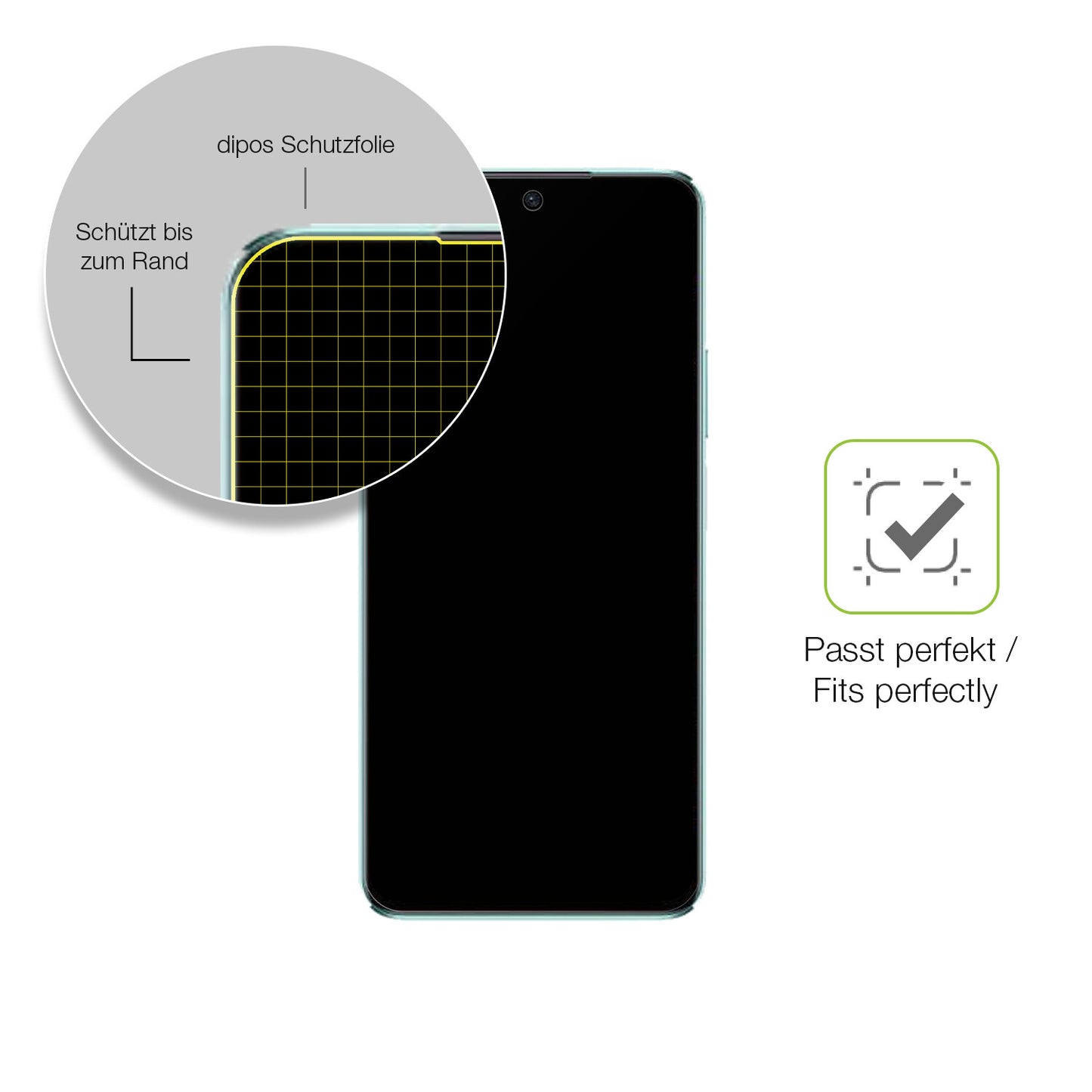 Besonders flexibler Displayschutz mit Anti-Shock-Schicht im Materialmix