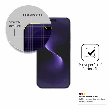 Besonders flexibler Displayschutz mit Anti-Shock-Schicht im Materialmix