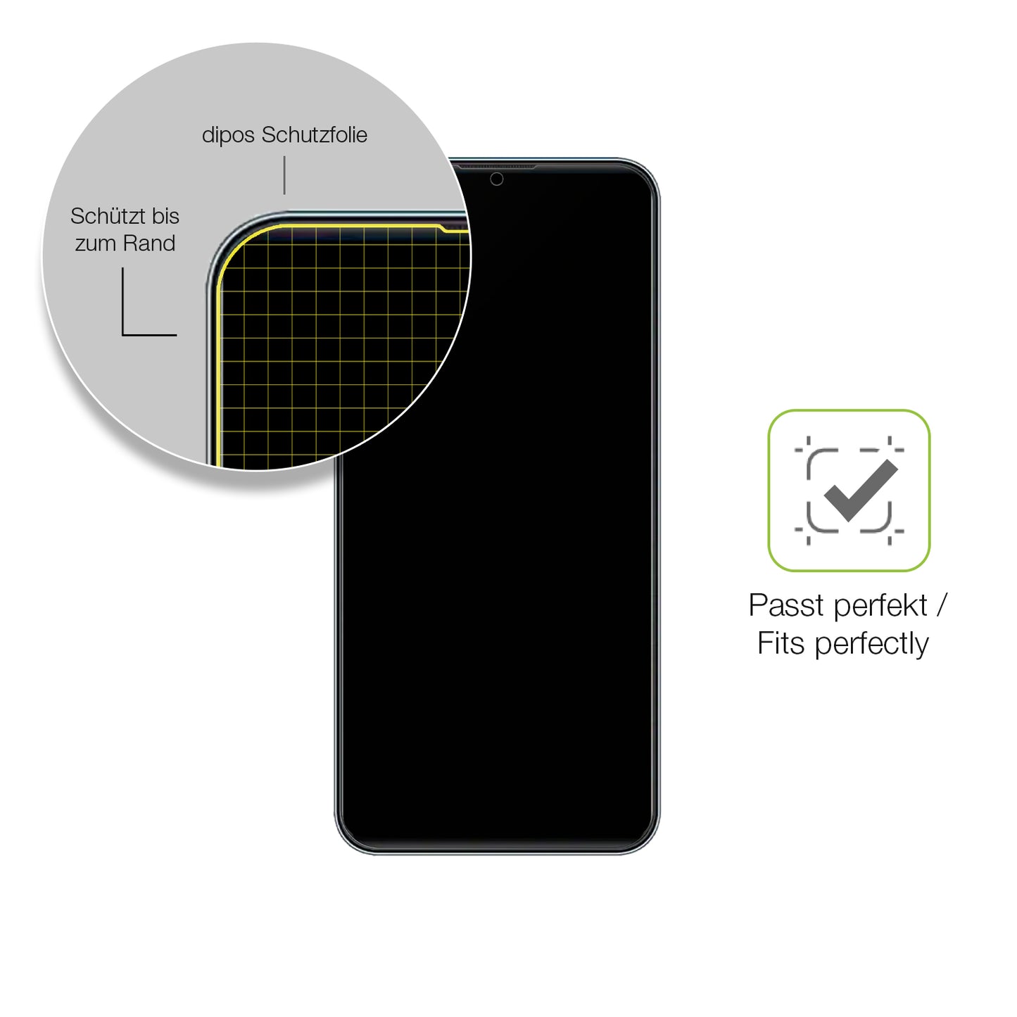Besonders flexibler Displayschutz mit Anti-Shock-Schicht im Materialmix
