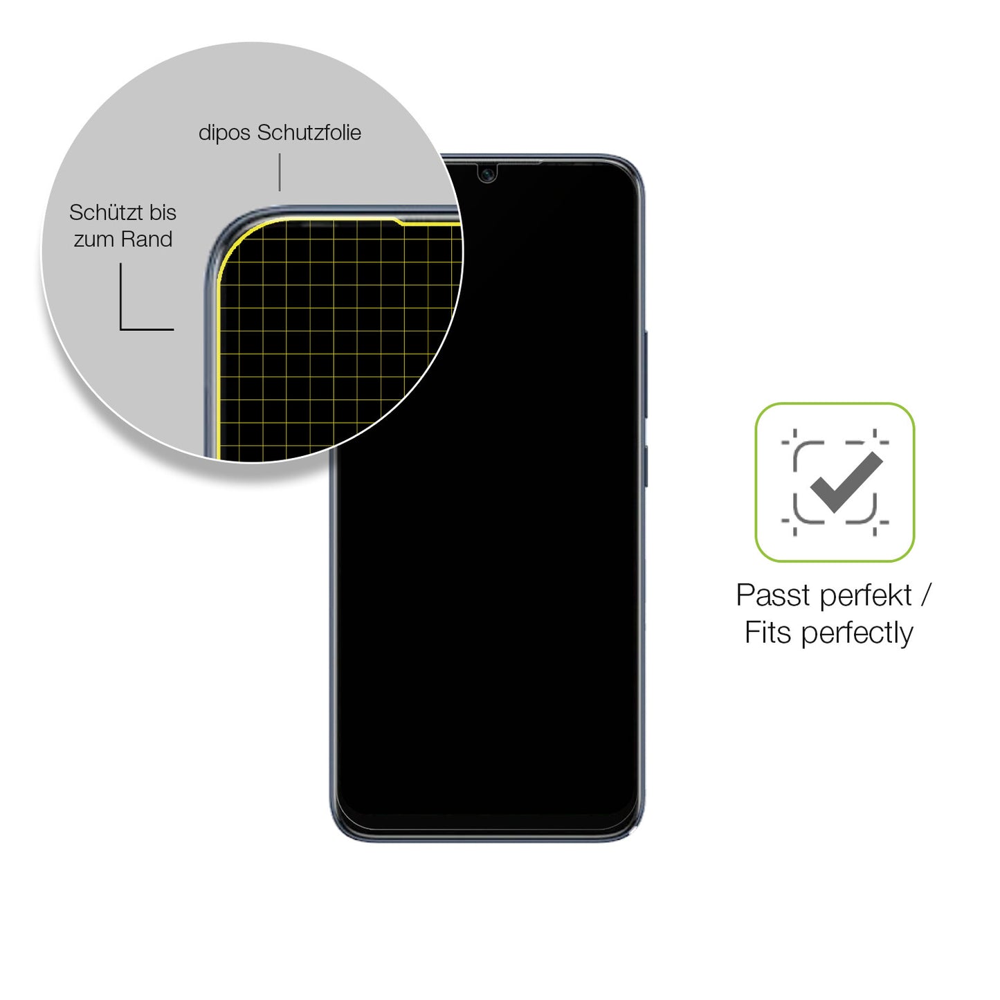Besonders flexibler Displayschutz mit Anti-Shock-Schicht im Materialmix