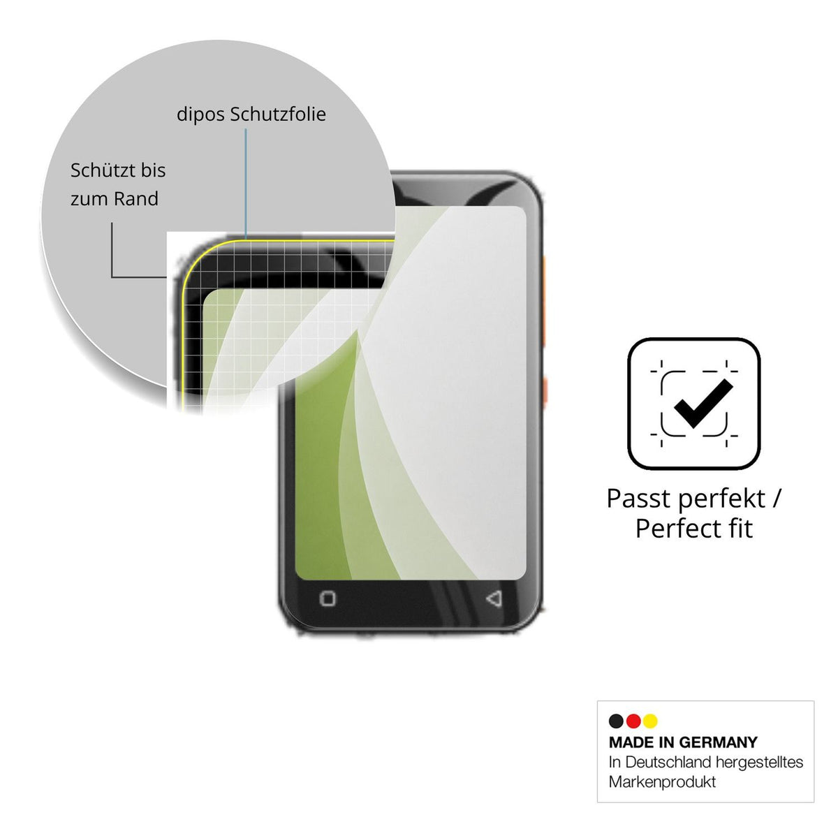 Besonders flexibler Displayschutz mit Anti-Shock-Schicht im Materialmix