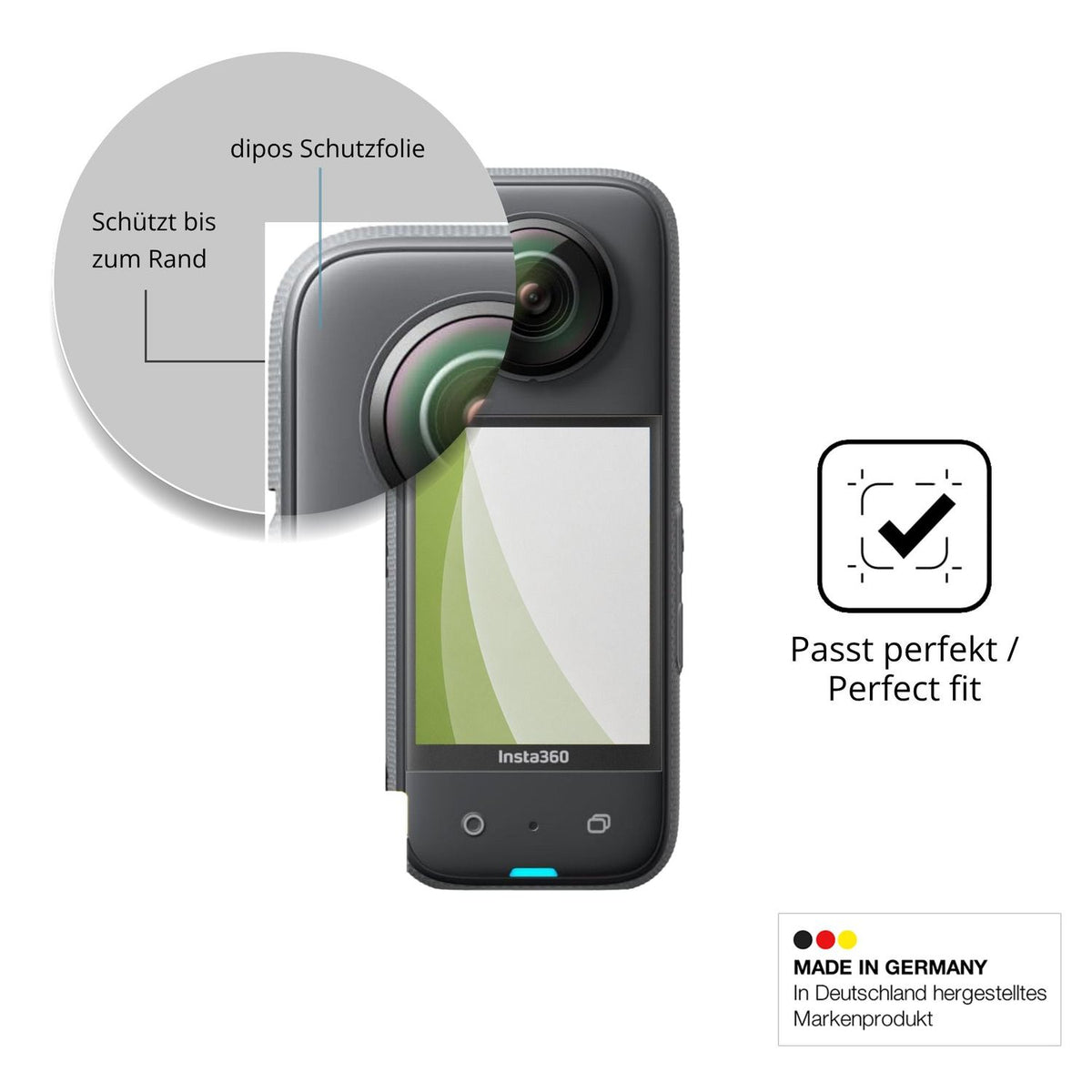 Besonders flexibler Displayschutz mit Anti-Shock-Schicht im Materialmix