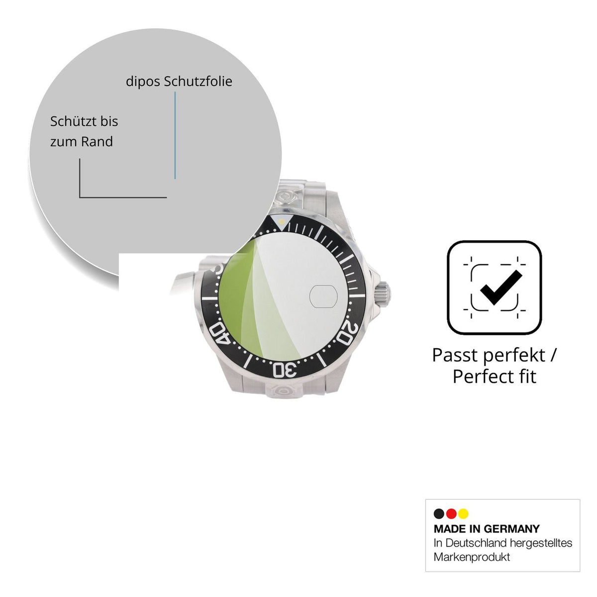 Besonders flexibler Displayschutz mit Anti-Shock-Schicht im Materialmix