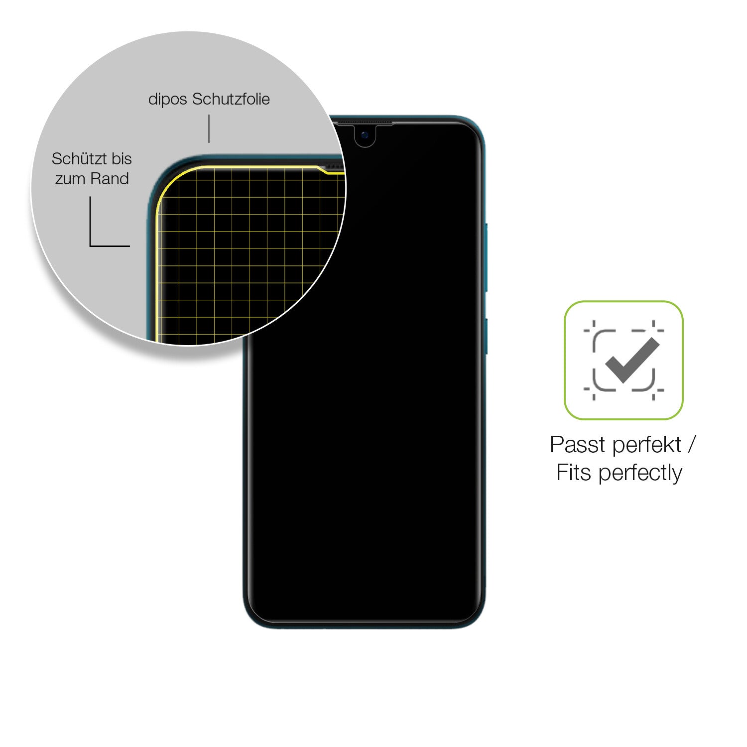 Besonders flexibler Displayschutz mit Anti-Shock-Schicht im Materialmix