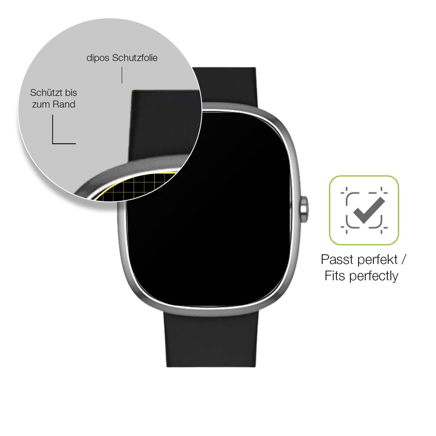 Besonders flexibler Displayschutz mit Anti-Shock-Schicht im Materialmix