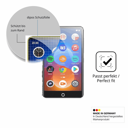 Besonders flexibler Displayschutz mit Anti-Shock-Schicht im Materialmix