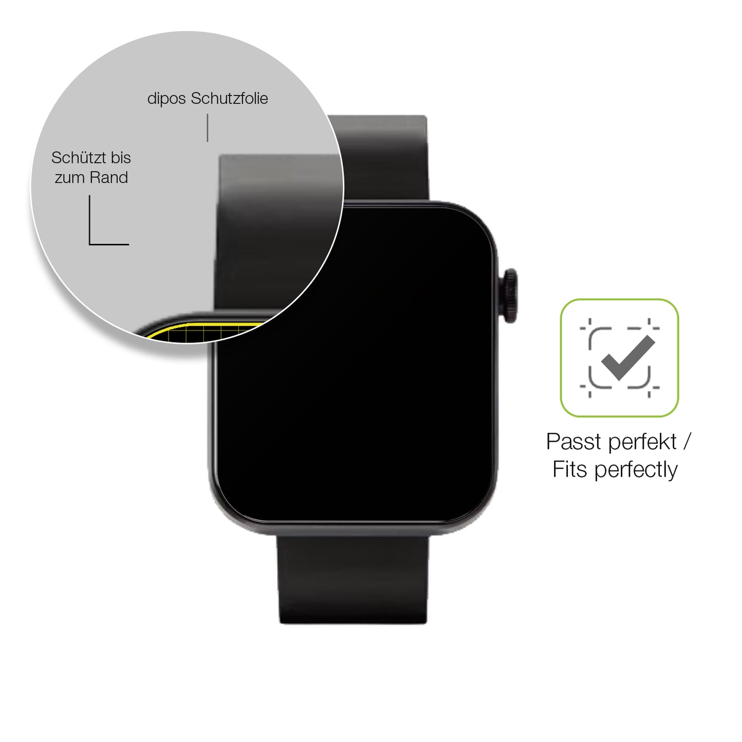 Besonders flexibler Displayschutz mit Anti-Shock-Schicht im Materialmix