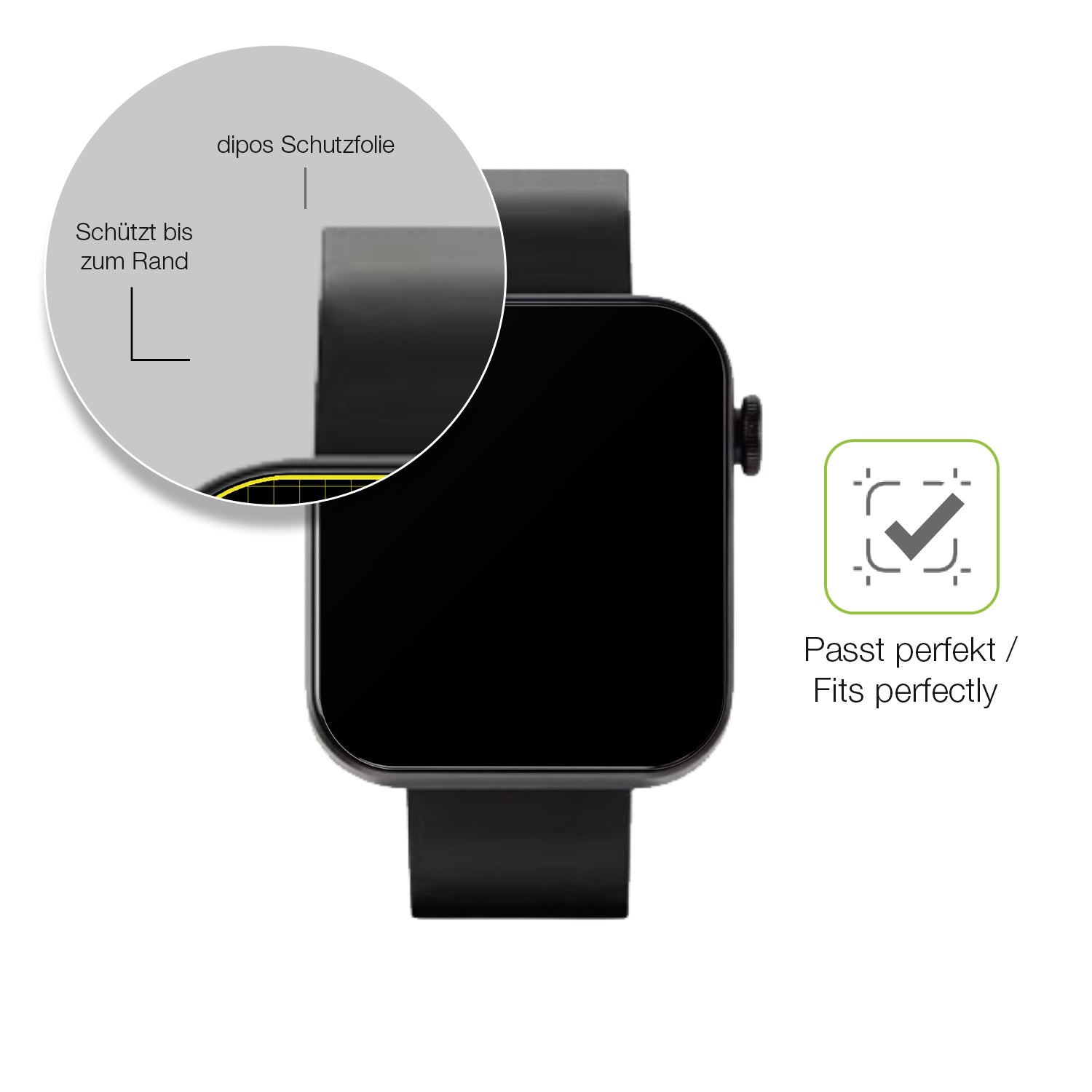 Besonders flexibler Displayschutz mit Anti-Shock-Schicht im Materialmix