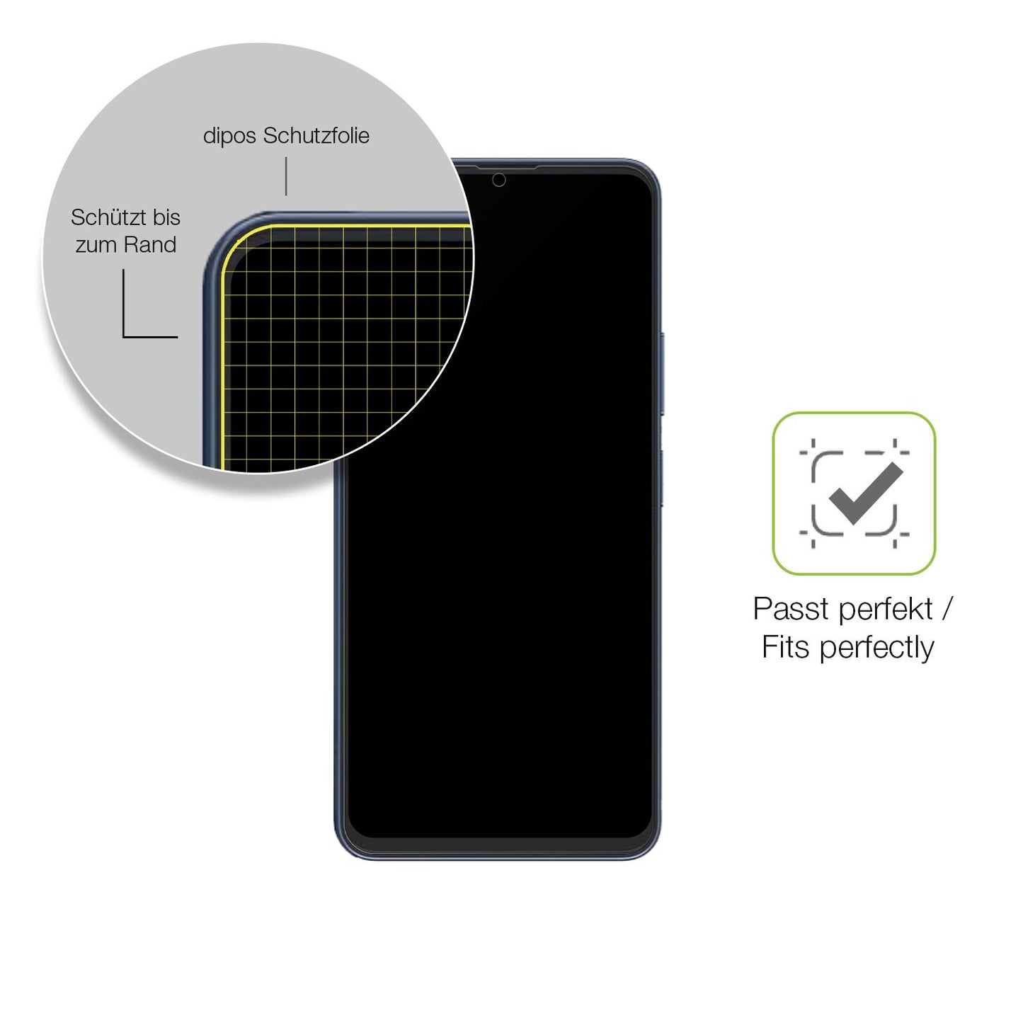Besonders flexibler Displayschutz mit Anti-Shock-Schicht im Materialmix