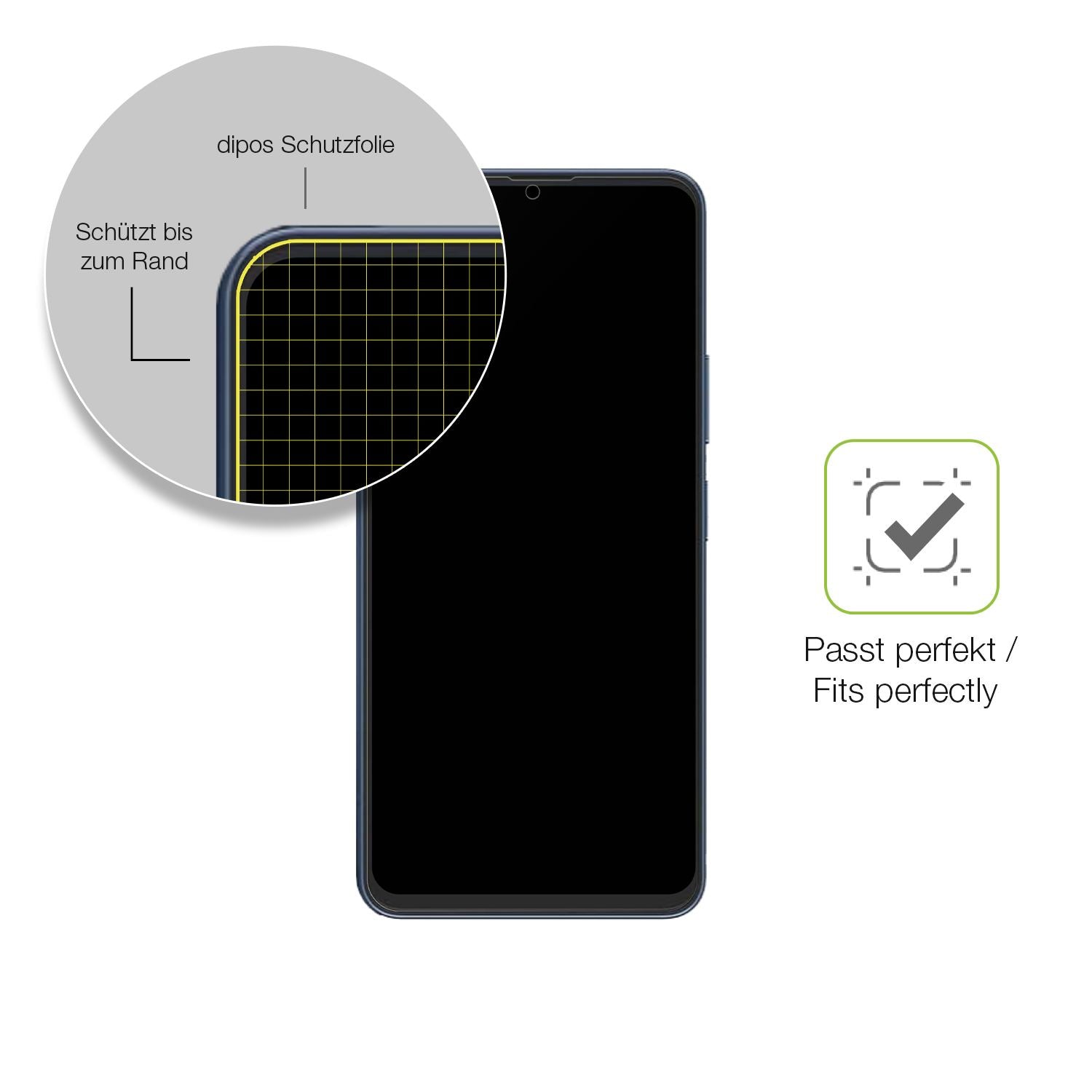 Besonders flexibler Displayschutz mit Anti-Shock-Schicht im Materialmix