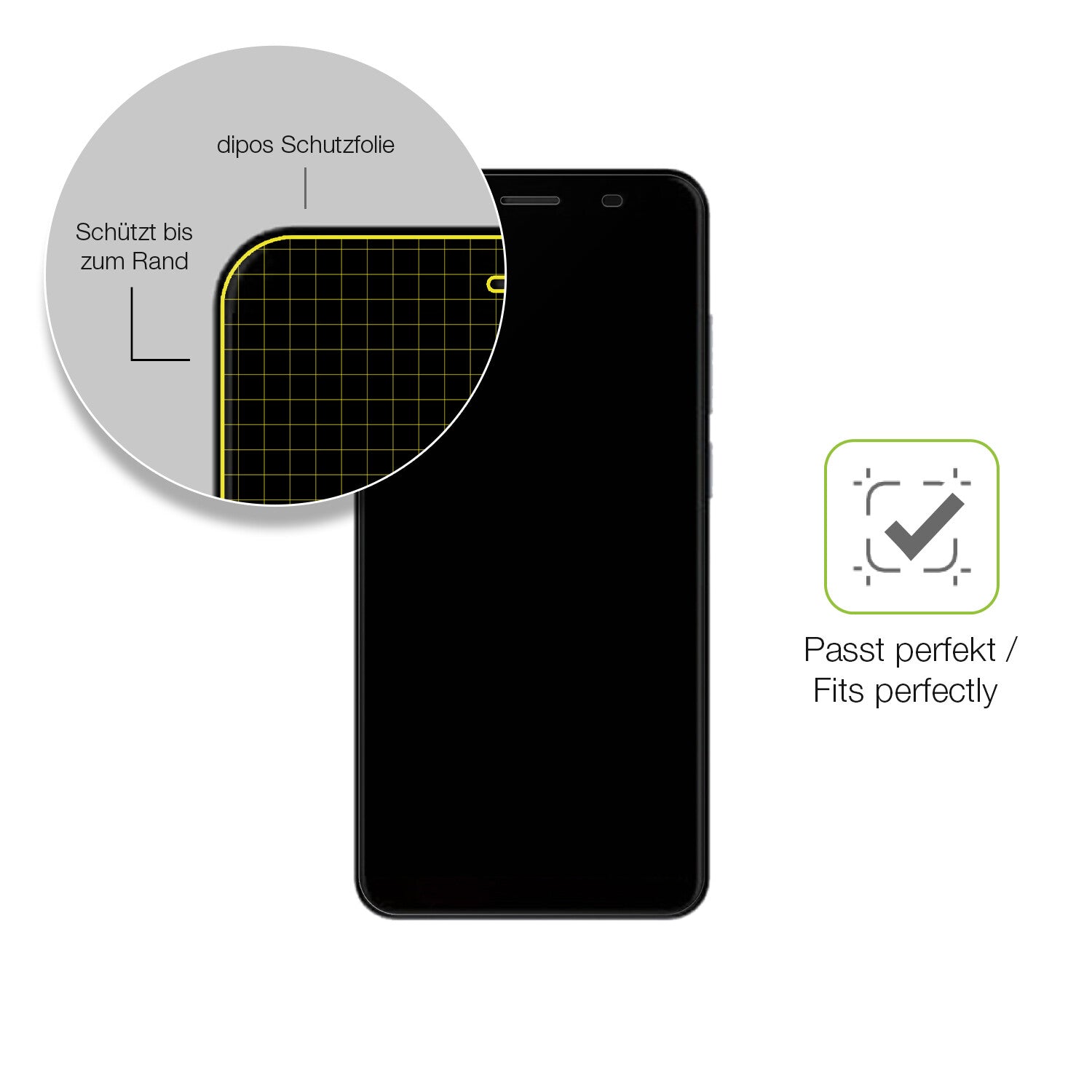 Besonders flexibler Displayschutz mit Anti-Shock-Schicht im Materialmix