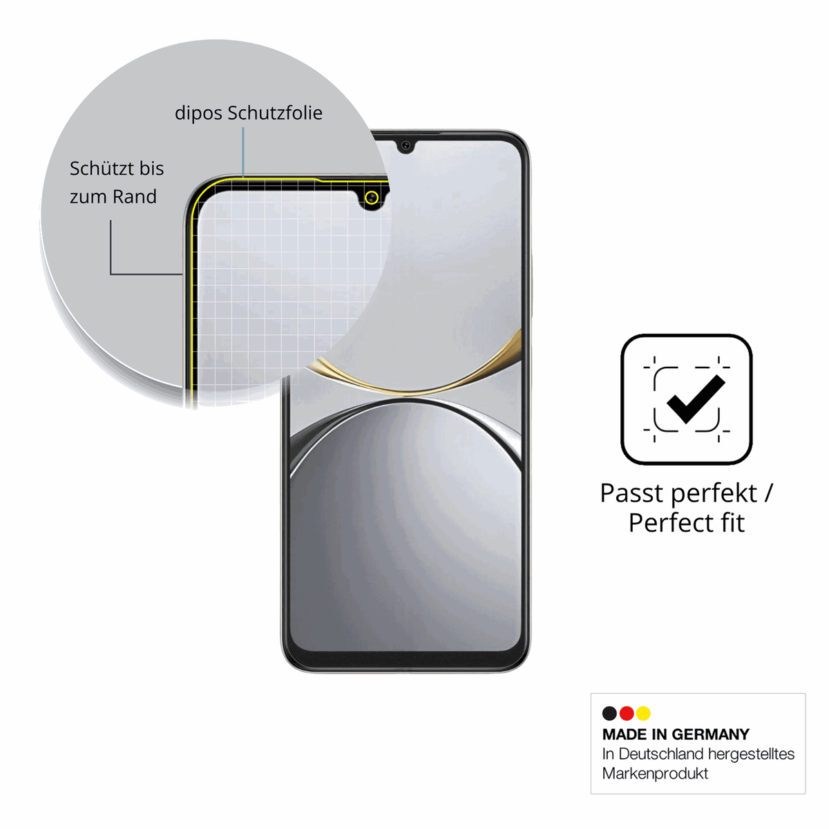 Besonders flexibler Displayschutz mit Anti-Shock-Schicht im Materialmix