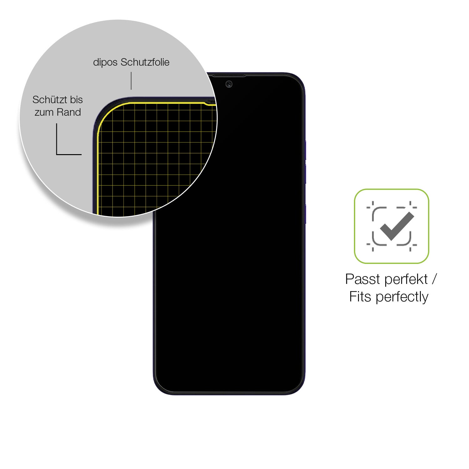 Besonders flexibler Displayschutz mit Anti-Shock-Schicht im Materialmix