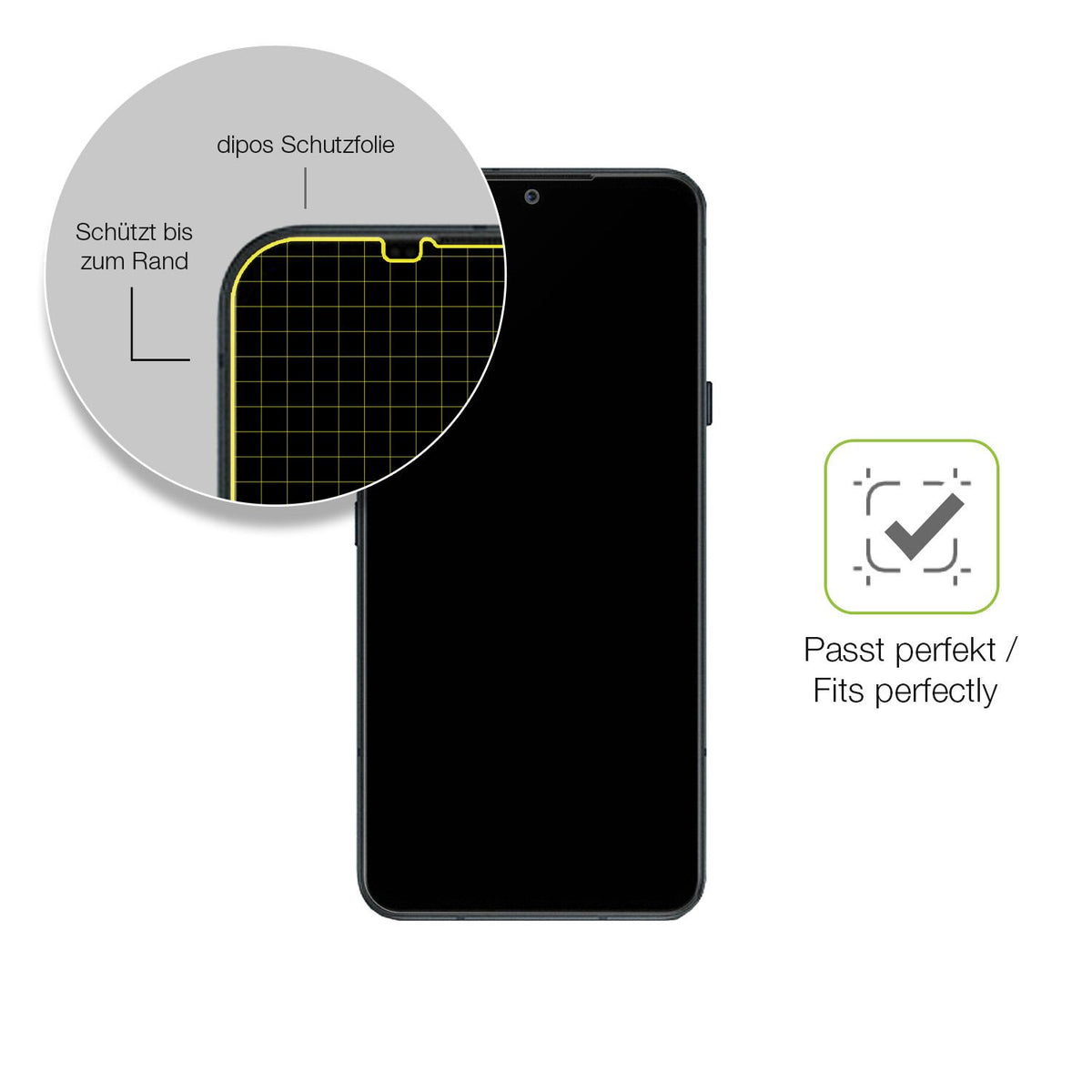 Besonders flexibler Displayschutz mit Anti-Shock-Schicht im Materialmix