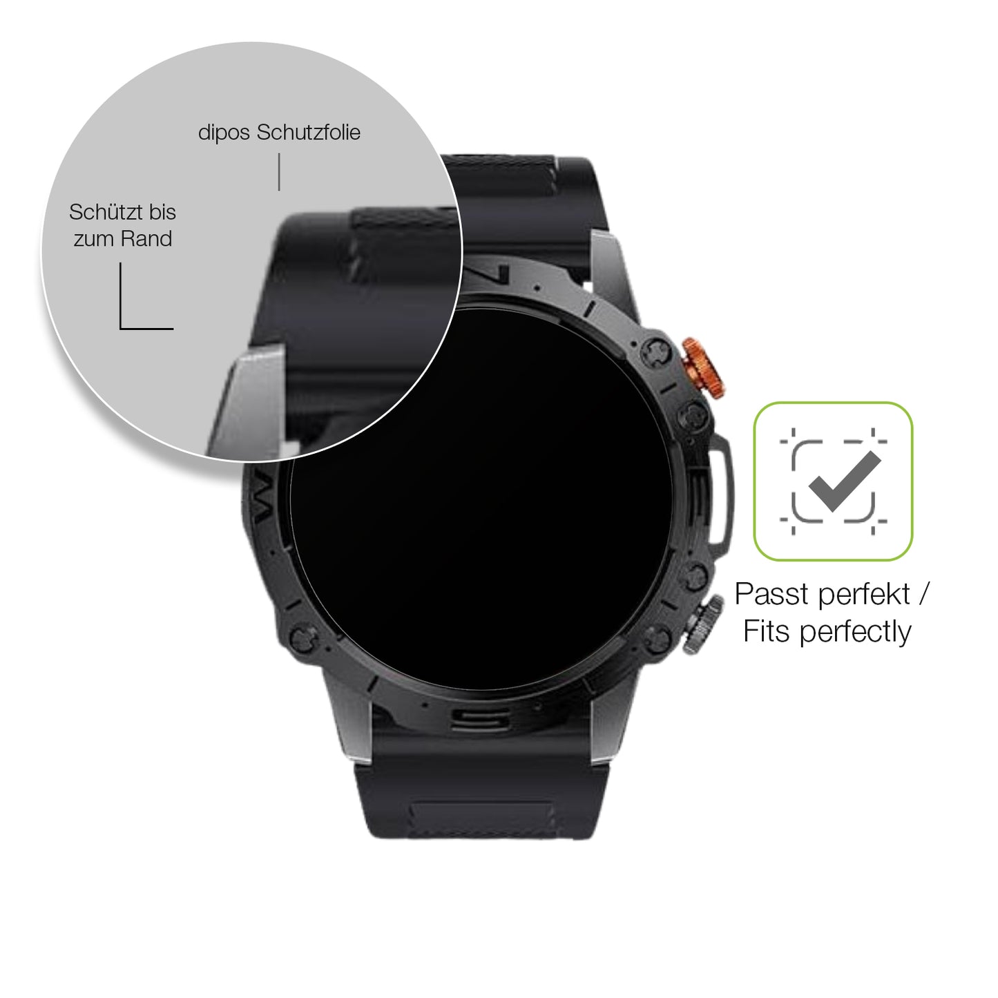 Besonders flexibler Displayschutz mit Anti-Shock-Schicht im Materialmix