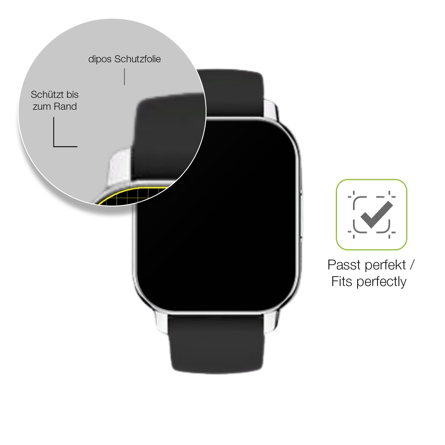 Besonders flexibler Displayschutz mit Anti-Shock-Schicht im Materialmix