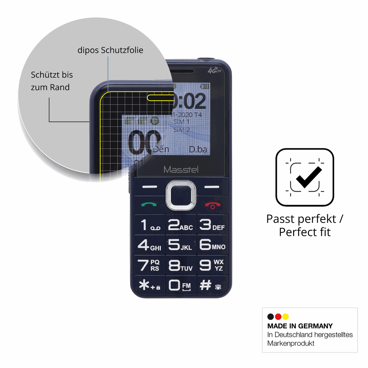 Besonders flexibler Displayschutz mit Anti-Shock-Schicht im Materialmix