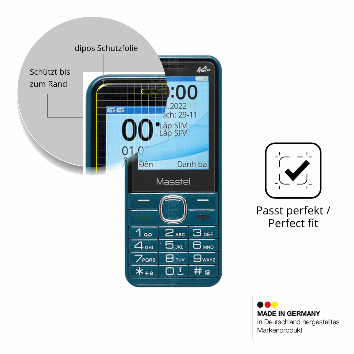 Besonders flexibler Displayschutz mit Anti-Shock-Schicht im Materialmix