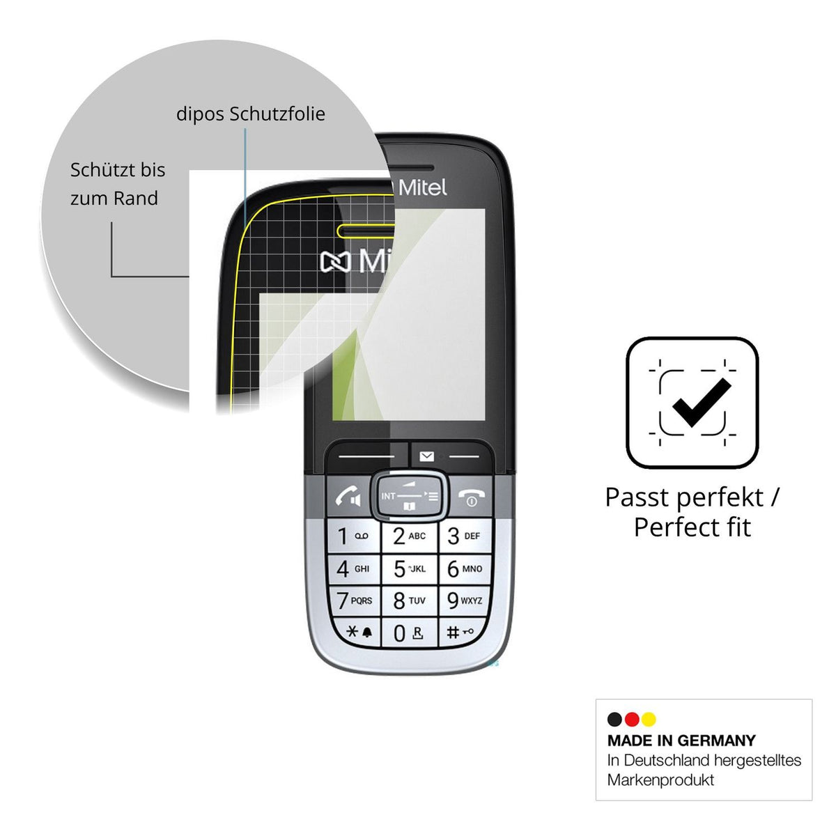 Besonders flexibler Displayschutz mit Anti-Shock-Schicht im Materialmix