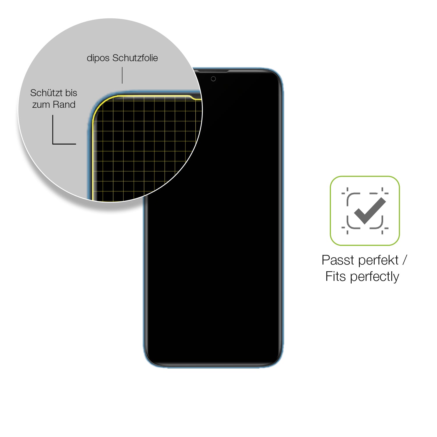 Besonders flexibler Displayschutz mit Anti-Shock-Schicht im Materialmix