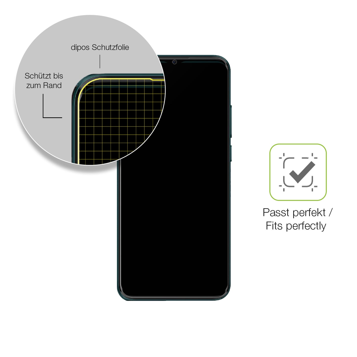 Besonders flexibler Displayschutz mit Anti-Shock-Schicht im Materialmix