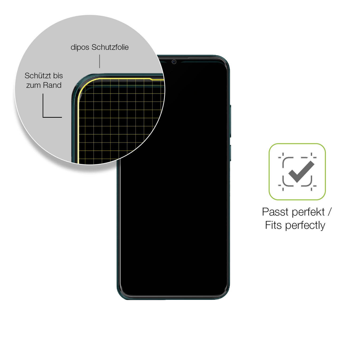 Besonders flexibler Displayschutz mit Anti-Shock-Schicht im Materialmix