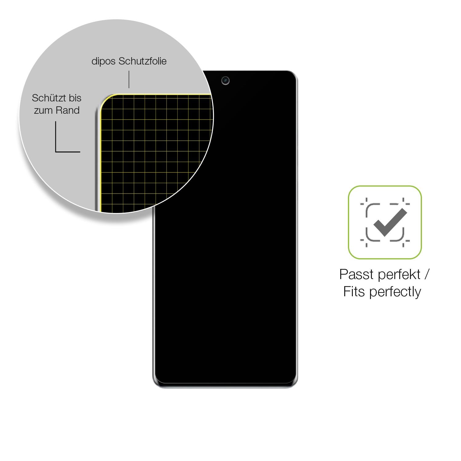 Besonders flexibler Displayschutz mit Anti-Shock-Schicht im Materialmix