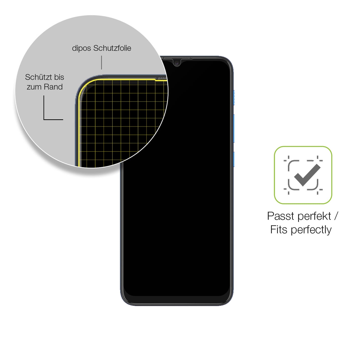 Besonders flexibler Displayschutz mit Anti-Shock-Schicht im Materialmix
