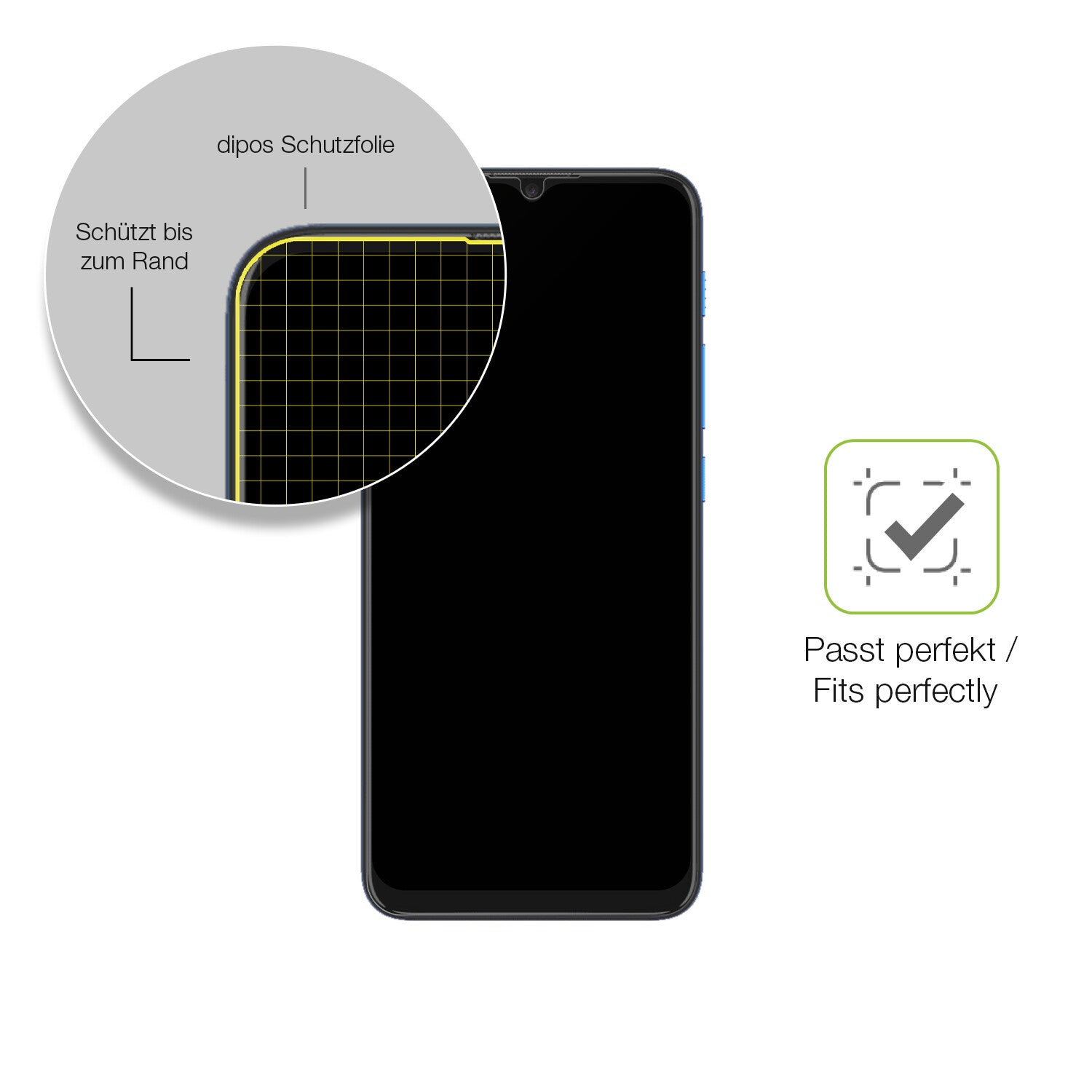 Besonders flexibler Displayschutz mit Anti-Shock-Schicht im Materialmix