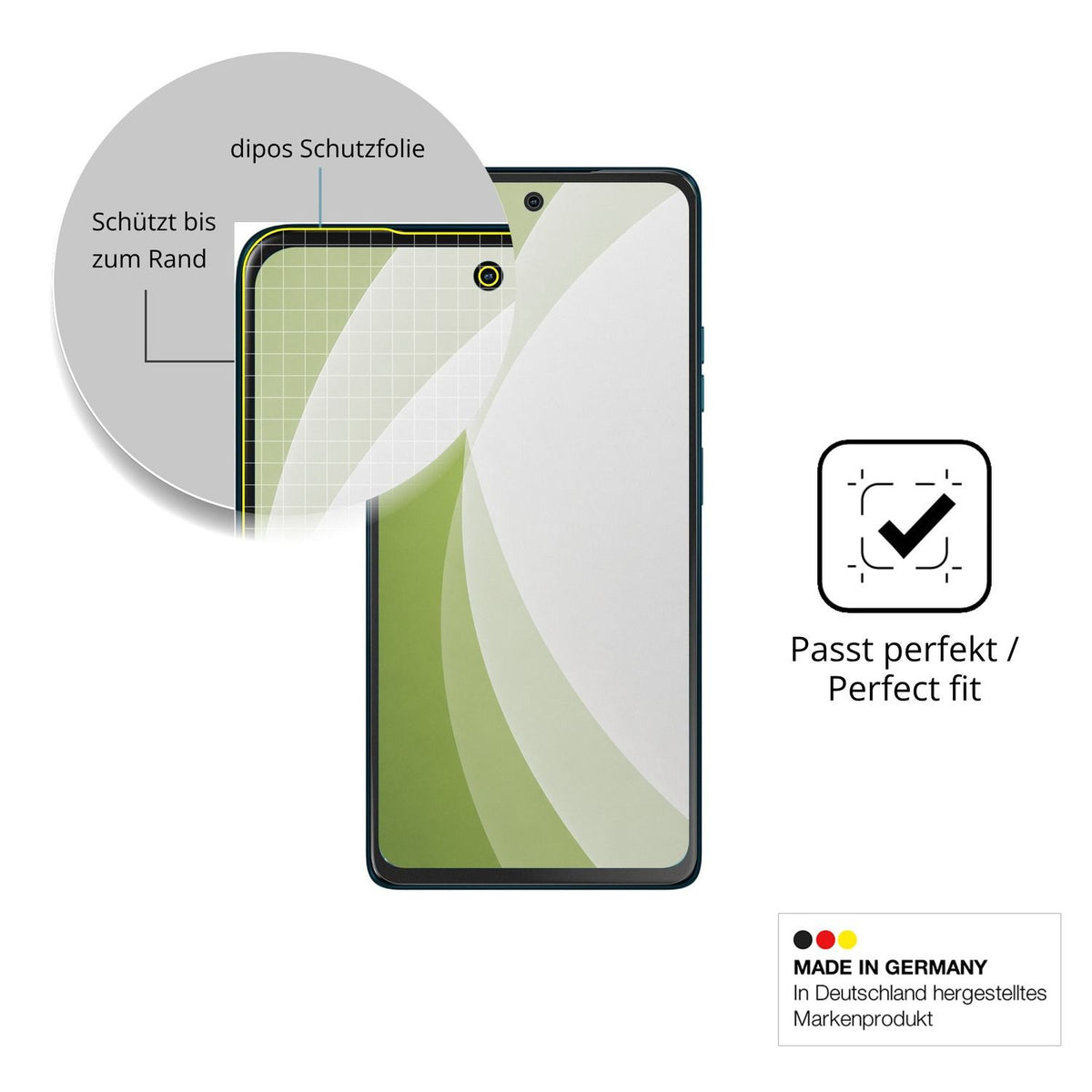 Besonders flexibler Displayschutz mit Anti-Shock-Schicht im Materialmix
