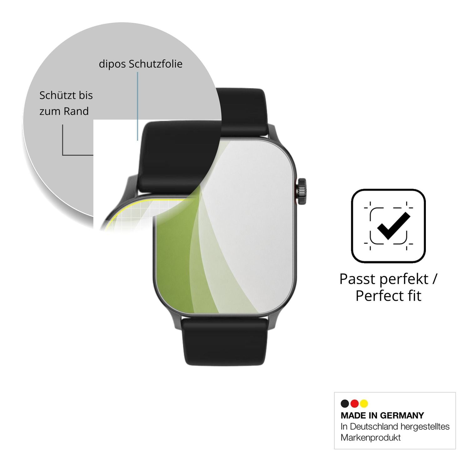 Besonders flexibler Displayschutz mit Anti-Shock-Schicht im Materialmix