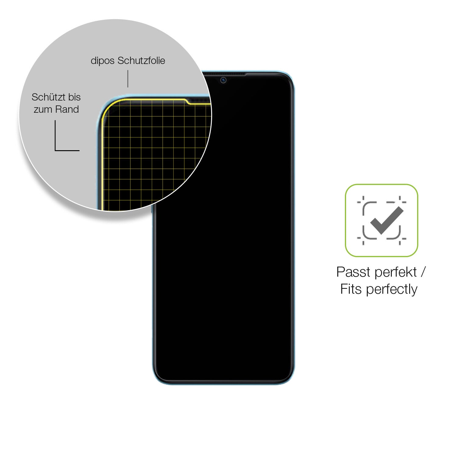Besonders flexibler Displayschutz mit Anti-Shock-Schicht im Materialmix