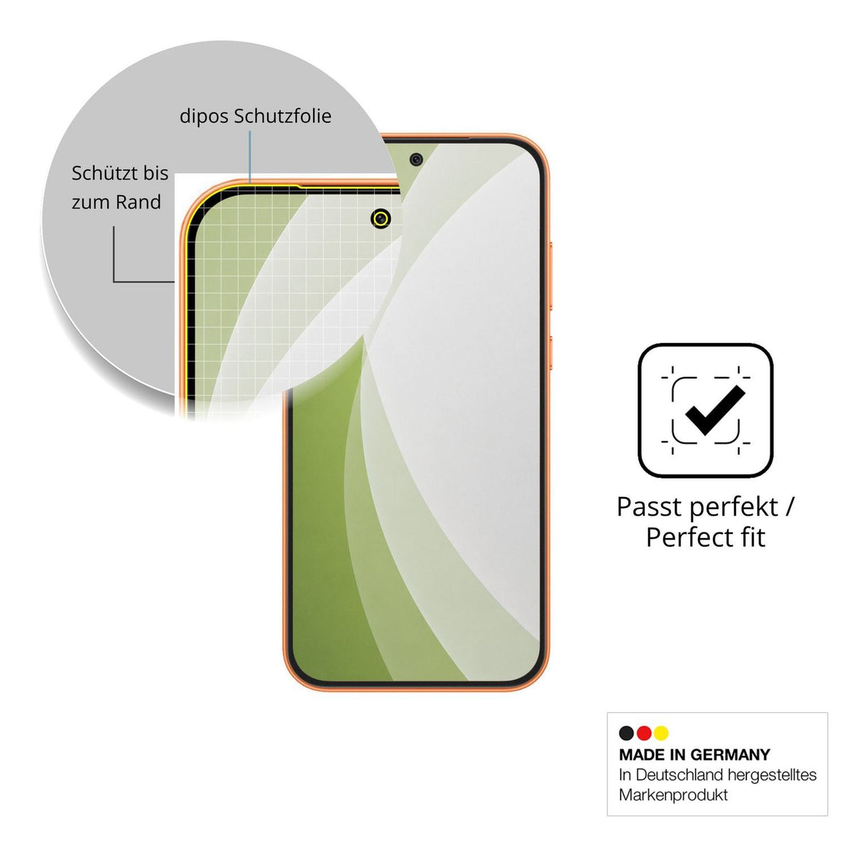 Besonders flexibler Displayschutz mit Anti-Shock-Schicht im Materialmix