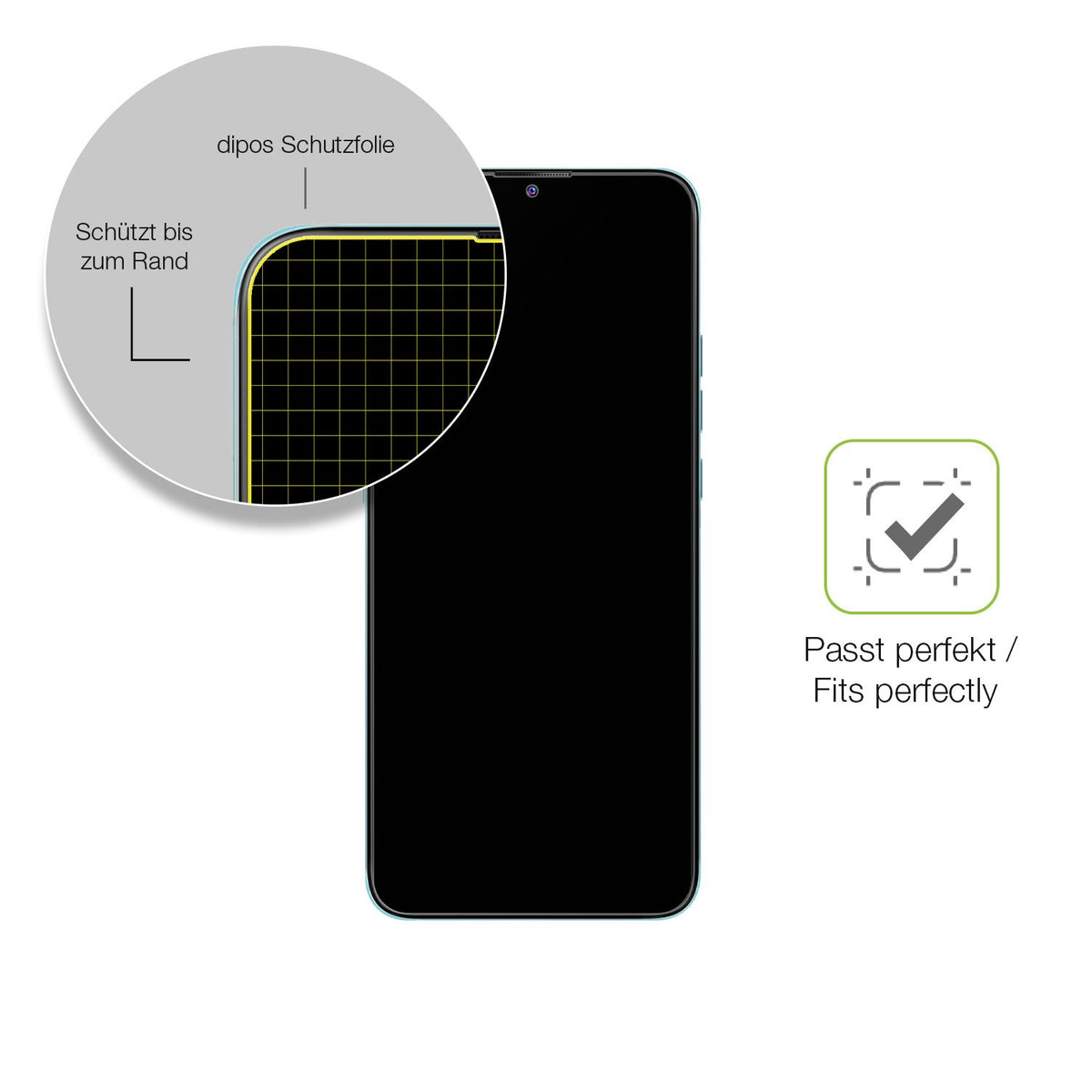 Besonders flexibler Displayschutz mit Anti-Shock-Schicht im Materialmix