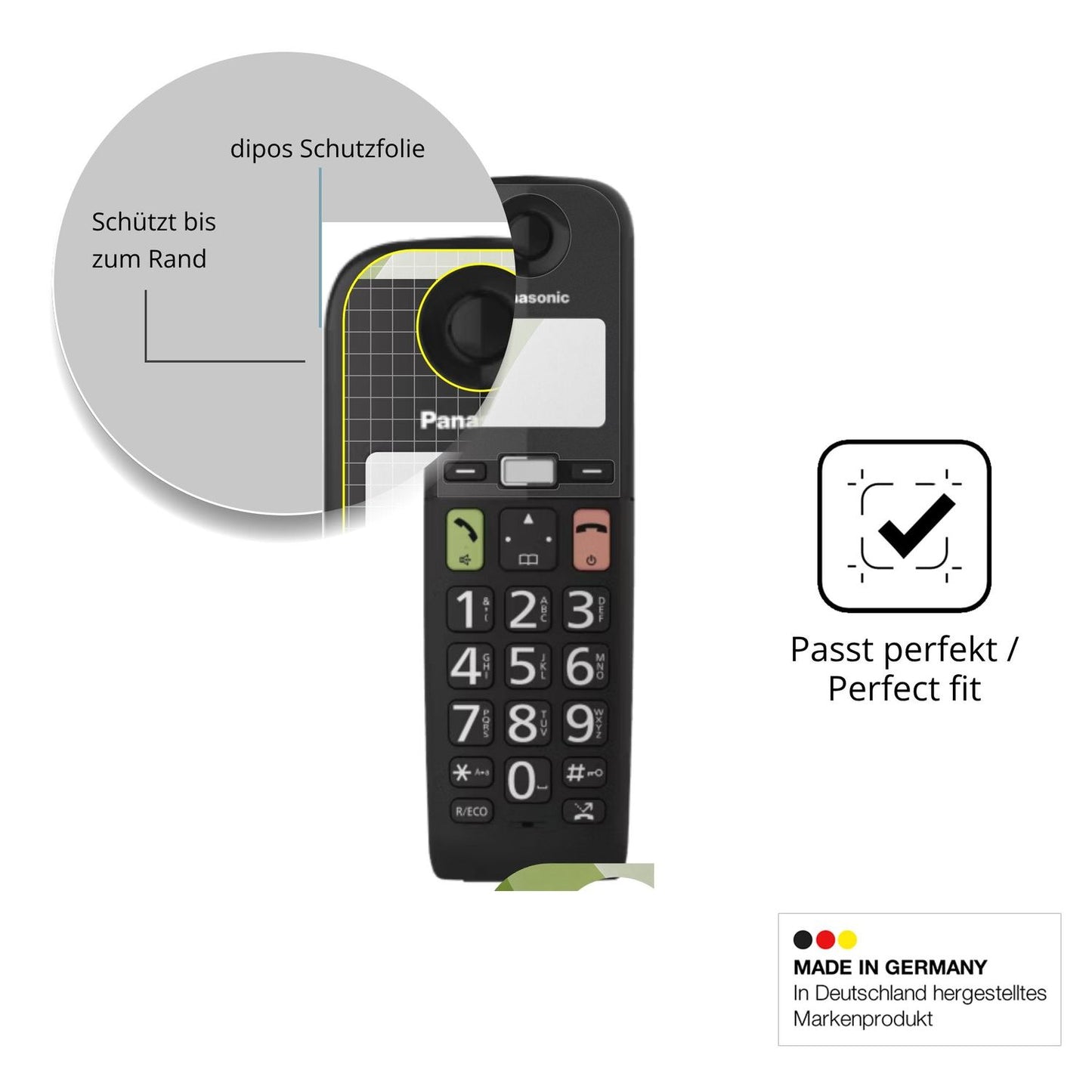 Besonders flexibler Displayschutz mit Anti-Shock-Schicht im Materialmix