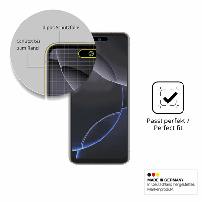 Besonders flexibler Displayschutz mit Anti-Shock-Schicht im Materialmix