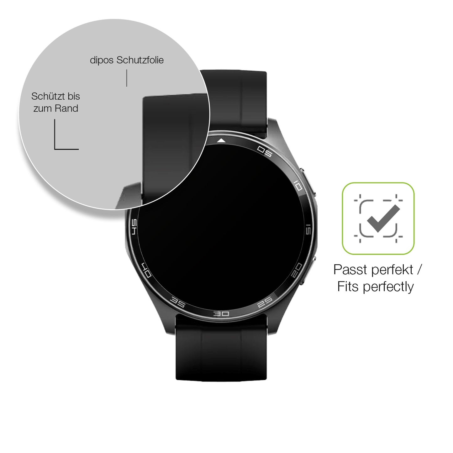 Besonders flexibler Displayschutz mit Anti-Shock-Schicht im Materialmix
