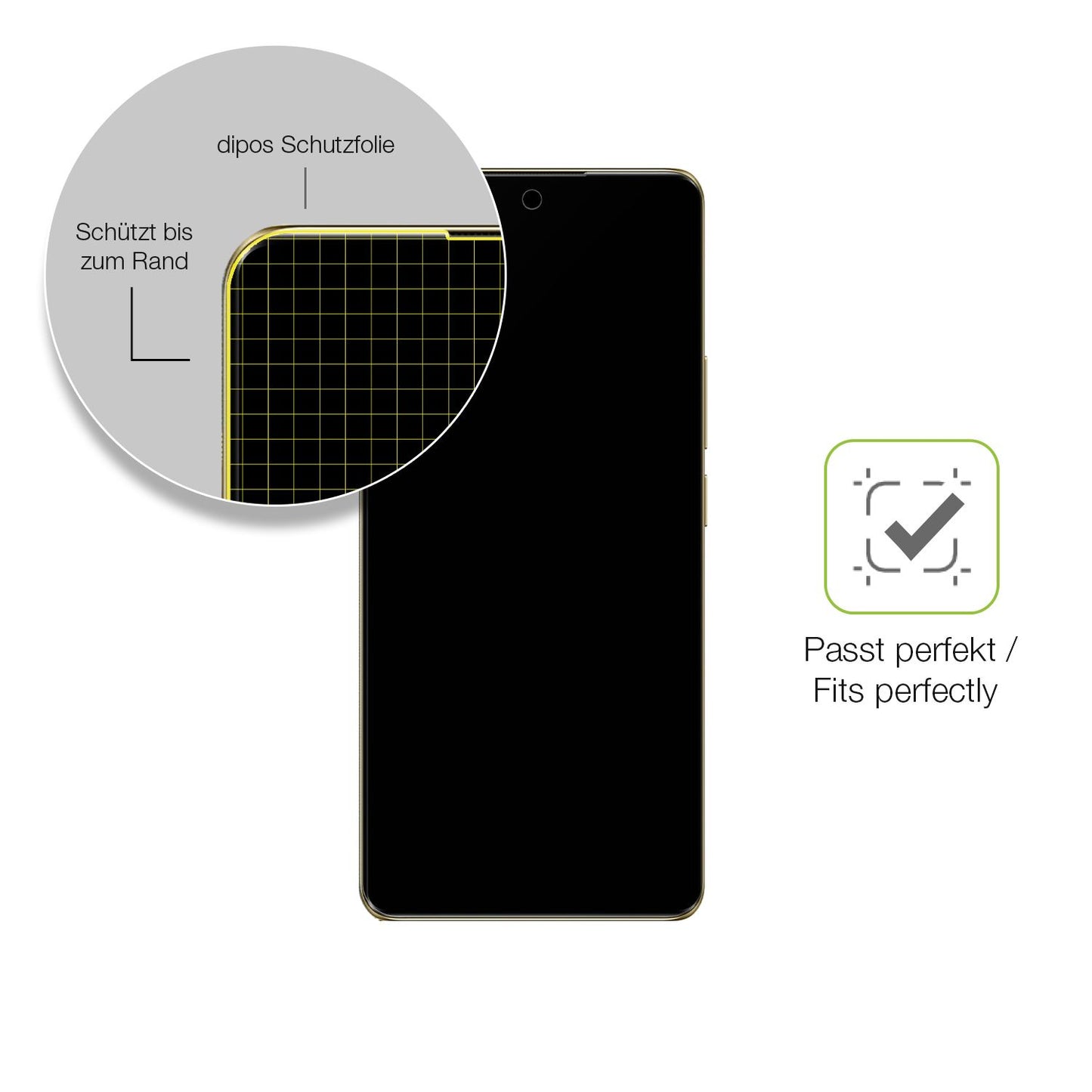 Besonders flexibler Displayschutz mit Anti-Shock-Schicht im Materialmix