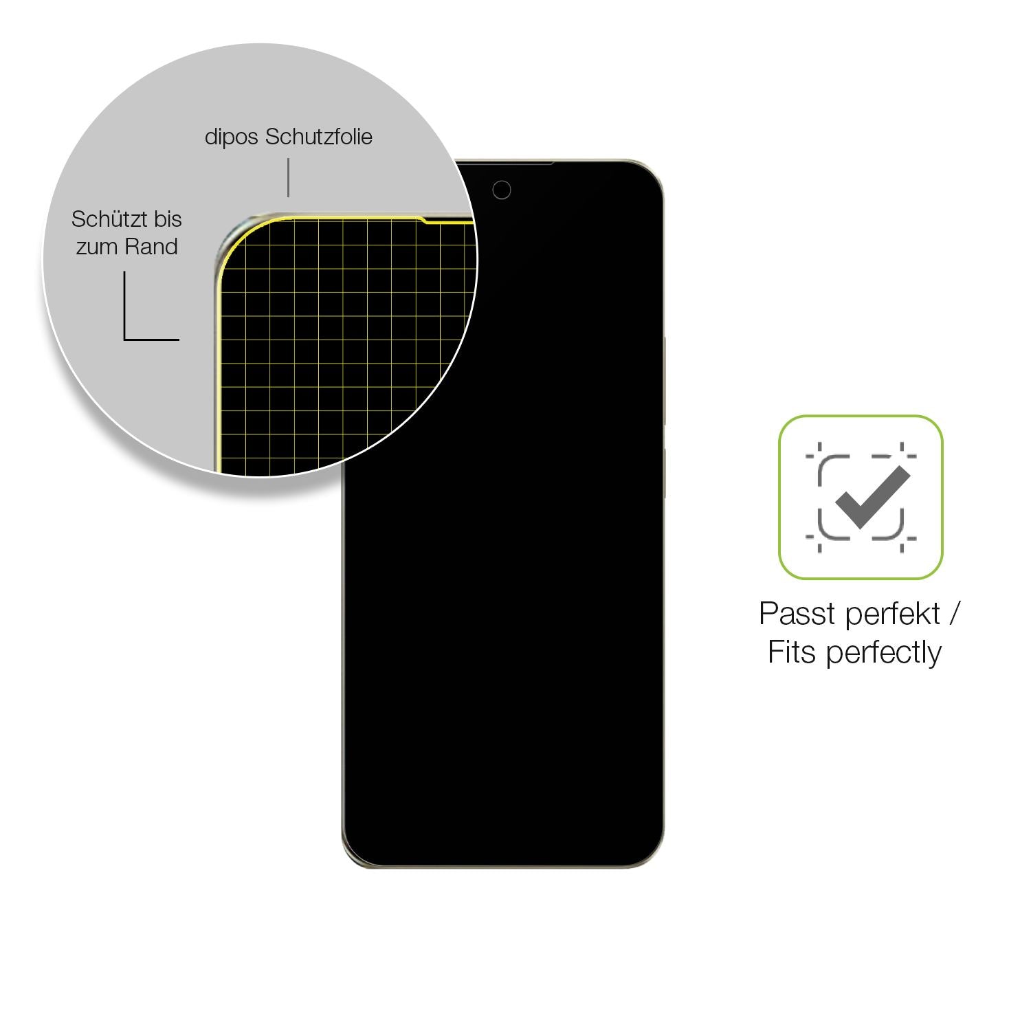 Besonders flexibler Displayschutz mit Anti-Shock-Schicht im Materialmix