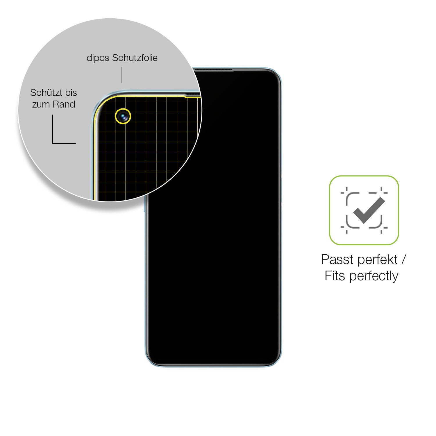 Besonders flexibler Displayschutz mit Anti-Shock-Schicht im Materialmix