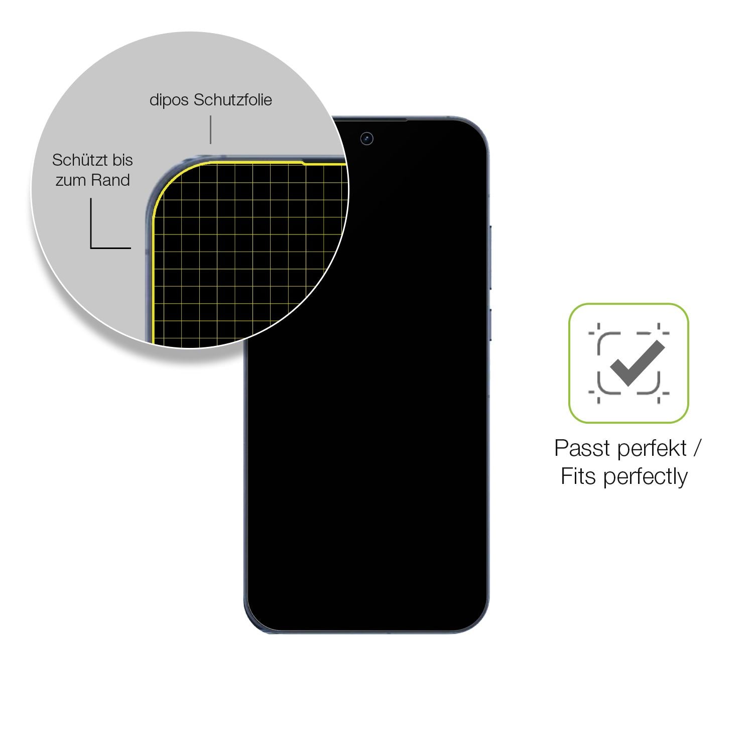 Besonders flexibler Displayschutz mit Anti-Shock-Schicht im Materialmix