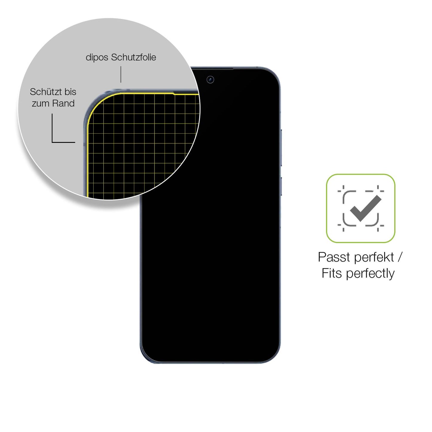 Besonders flexibler Displayschutz mit Anti-Shock-Schicht im Materialmix