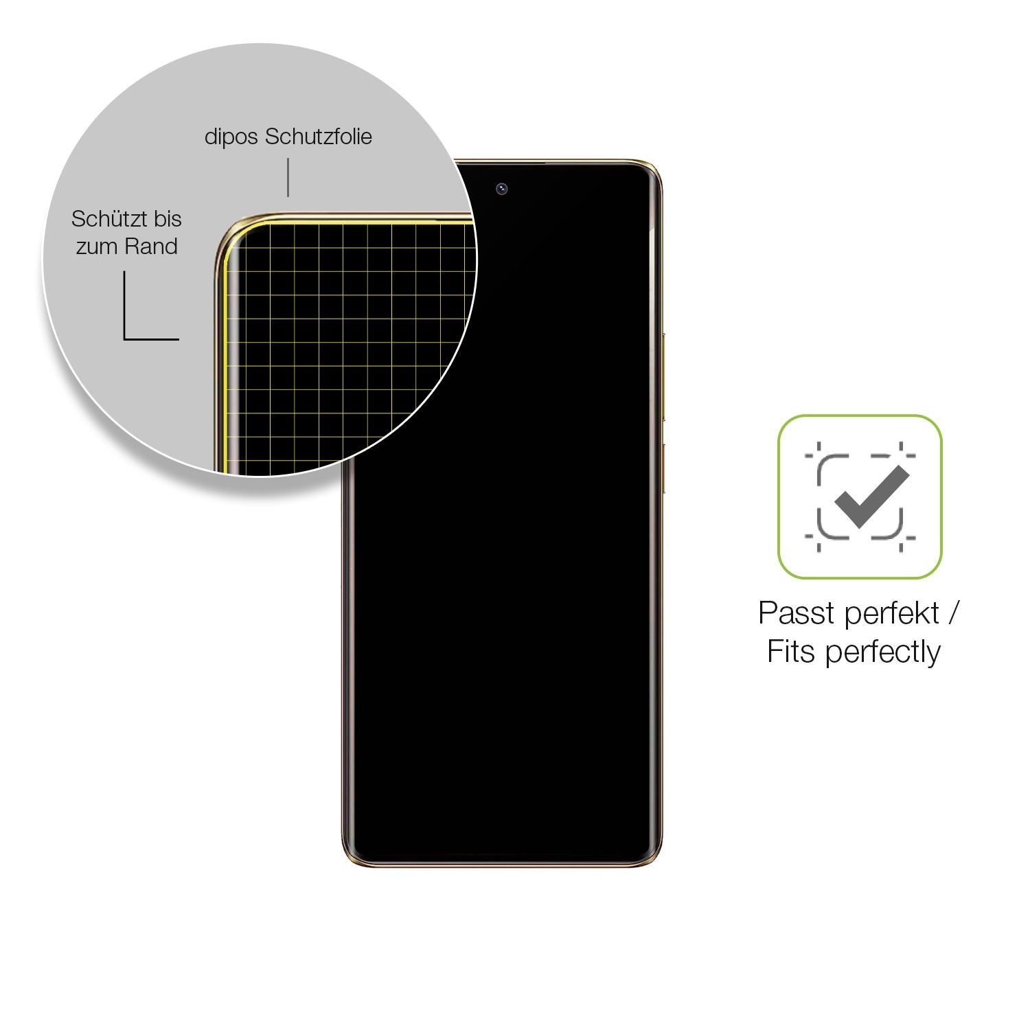 Besonders flexibler Displayschutz mit Anti-Shock-Schicht im Materialmix