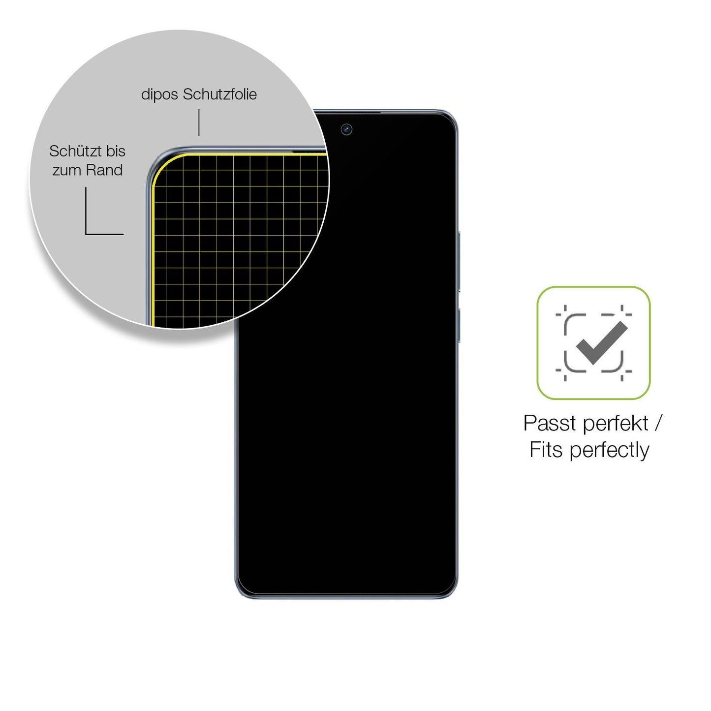 Besonders flexibler Displayschutz mit Anti-Shock-Schicht im Materialmix