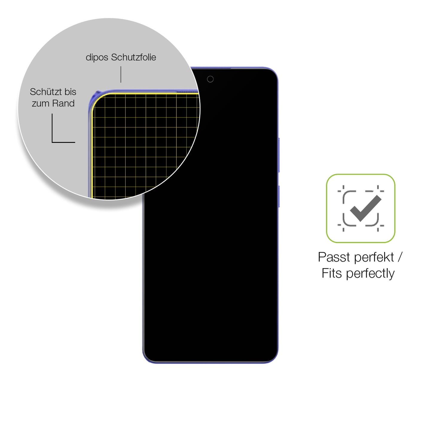 Besonders flexibler Displayschutz mit Anti-Shock-Schicht im Materialmix