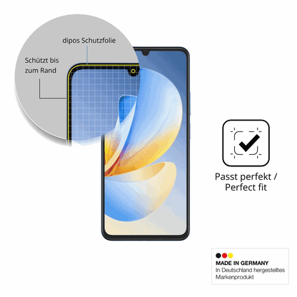 Besonders flexibler Displayschutz mit Anti-Shock-Schicht im Materialmix