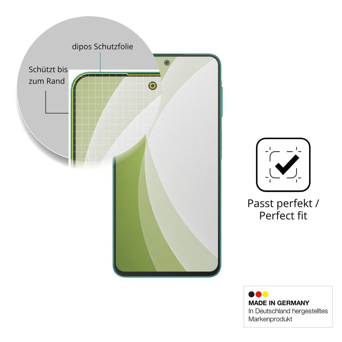Besonders flexibler Displayschutz mit Anti-Shock-Schicht im Materialmix