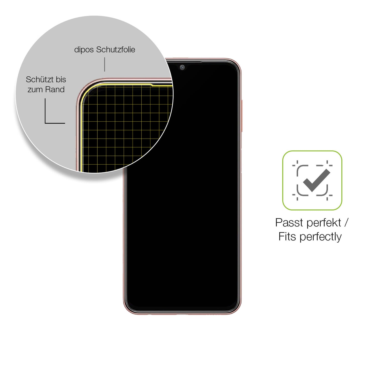 Besonders flexibler Displayschutz mit Anti-Shock-Schicht im Materialmix