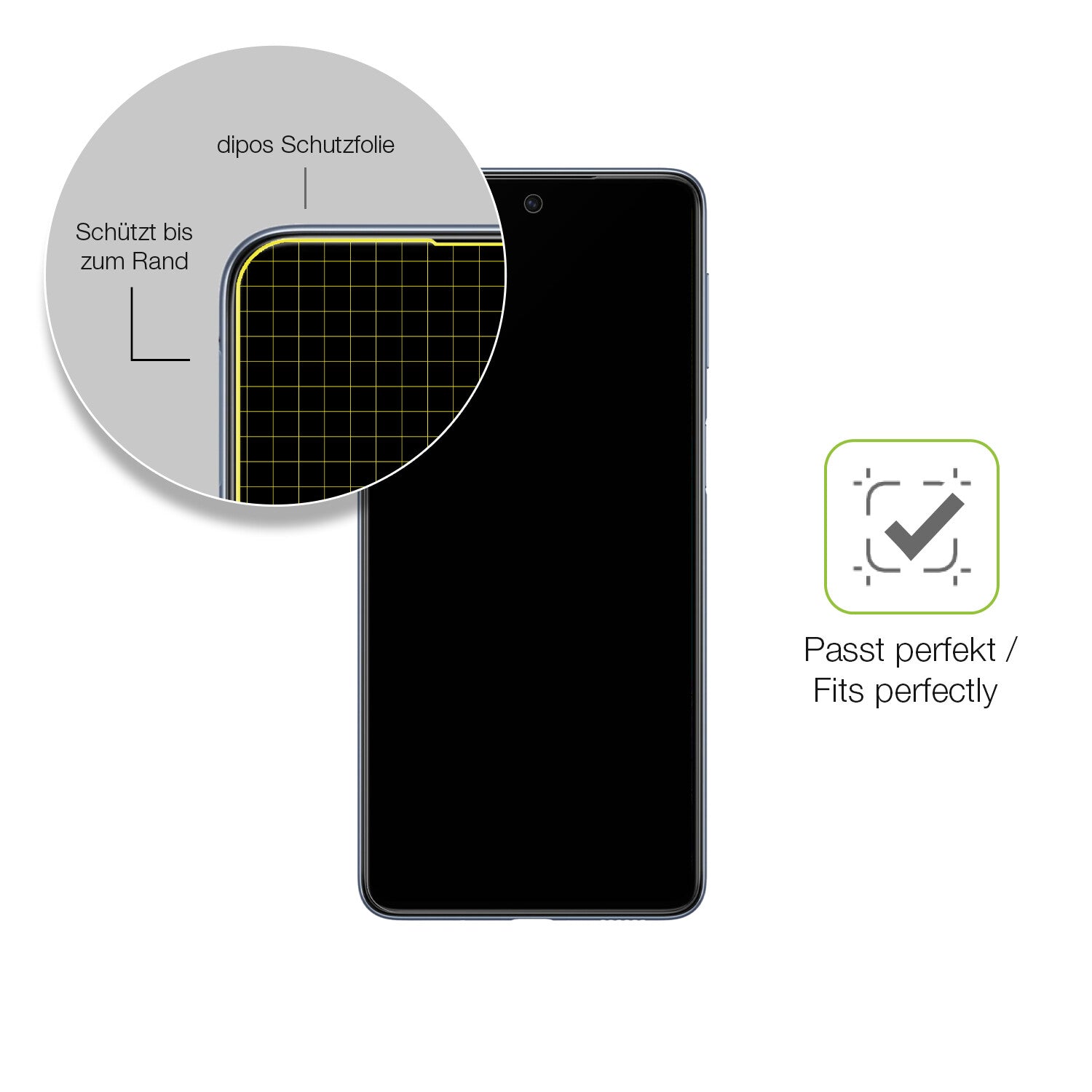 Besonders flexibler Displayschutz mit Anti-Shock-Schicht im Materialmix