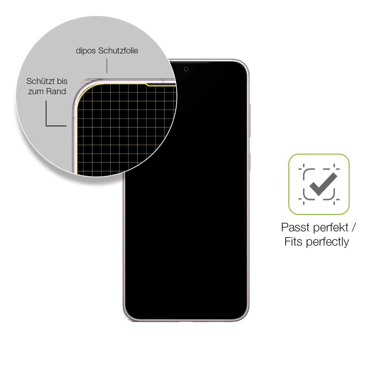 Besonders flexibler Displayschutz mit Anti-Shock-Schicht im Materialmix